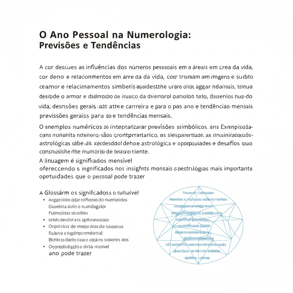 O Ano Pessoal na Numerologia: Previsões e Tendências
